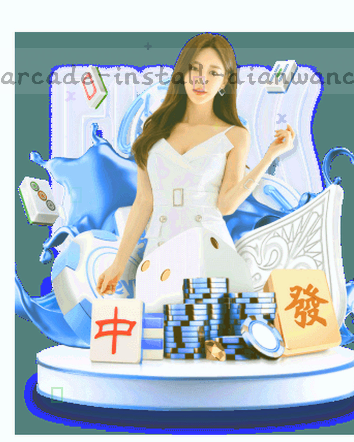 暗调街机厅内多台机台的侧面轮廓与霓虹灯管光带，无人物与品牌标识